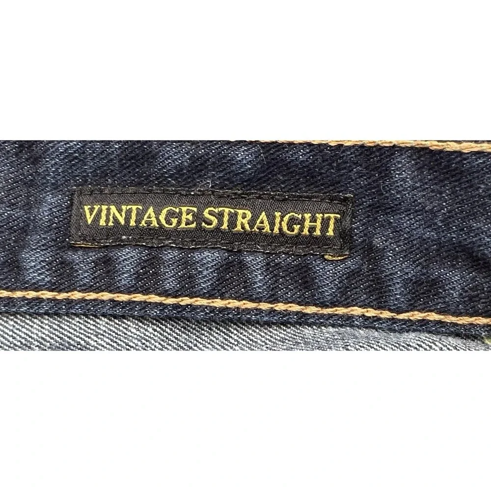Lucky Brand Vintage Straight Jeans Mens‎ 36x32 ACTUAL 37x29 Denim Dark Wash